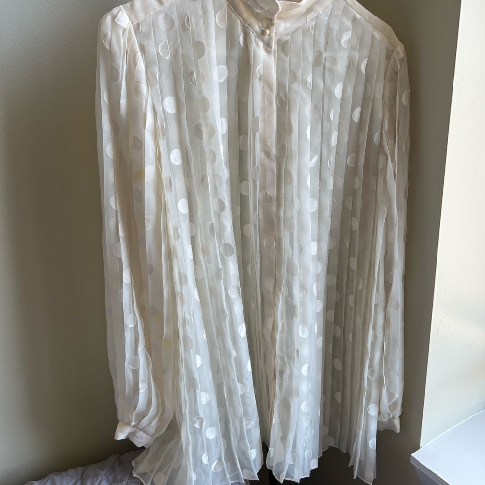 Zimmermann white blouse, a very tiny spot with a bit discolor